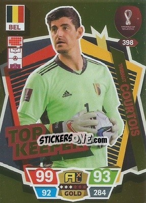 Sticker Thibaut Courtois - FIFA World Cup Qatar 2022. Adrenalyn XL n. 398 - Panini