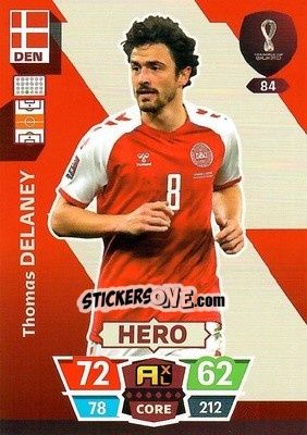 Sticker Thomas Delaney - FIFA World Cup Qatar 2022. Adrenalyn XL - Panini