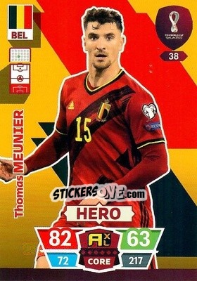 Sticker Thomas Meunier - FIFA World Cup Qatar 2022. Adrenalyn XL - Panini