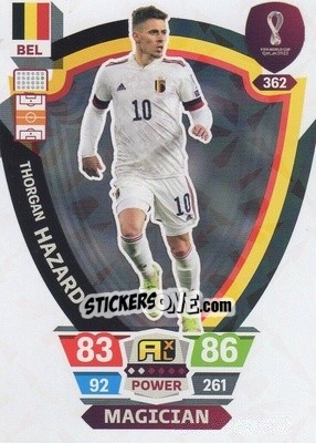 Sticker Thorgan Hazard - FIFA World Cup Qatar 2022. Adrenalyn XL - Panini