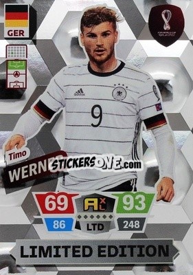 Sticker Timo Werner - FIFA World Cup Qatar 2022. Adrenalyn XL n. LE-TW - Panini