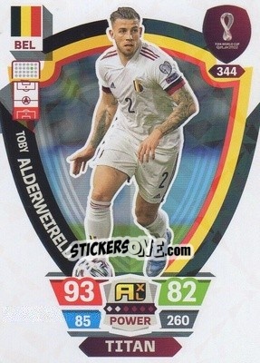 Sticker Toby Alderweireld - FIFA World Cup Qatar 2022. Adrenalyn XL n. 344 - Panini