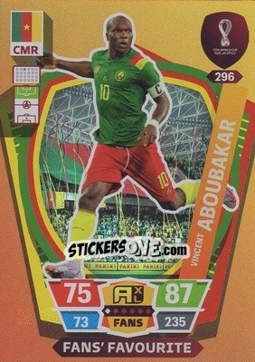 Sticker Vincent Aboubakar - FIFA World Cup Qatar 2022. Adrenalyn XL n. 296 - Panini
