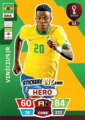 Sticker Vinícius Jr - FIFA World Cup Qatar 2022. Adrenalyn XL n. 54 - Panini