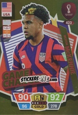 Sticker Weston McKennie - FIFA World Cup Qatar 2022. Adrenalyn XL n. 423 - Panini
