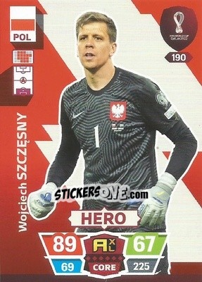 Sticker Wojciech Szczęsny - FIFA World Cup Qatar 2022. Adrenalyn XL n. 190 - Panini