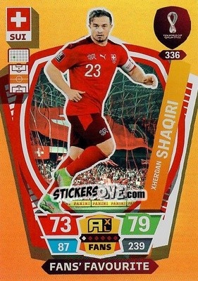 Sticker Xherdan Shaqiri - FIFA World Cup Qatar 2022. Adrenalyn XL n. 336 - Panini