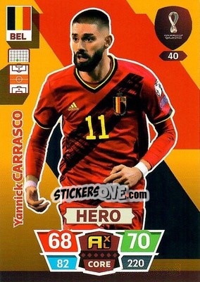 Sticker Yannick Carrasco - FIFA World Cup Qatar 2022. Adrenalyn XL n. 40 - Panini