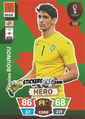Sticker Yassine Bounou - FIFA World Cup Qatar 2022. Adrenalyn XL - Panini