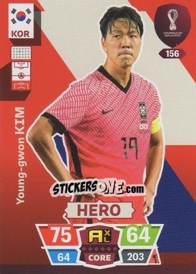 Sticker Young-gwon Kim - FIFA World Cup Qatar 2022. Adrenalyn XL - Panini