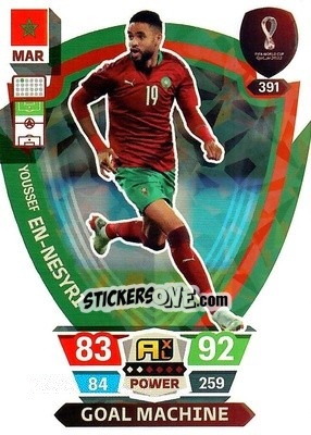 Sticker Youssef En-Nesyri - FIFA World Cup Qatar 2022. Adrenalyn XL n. 391 - Panini