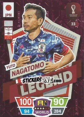 Sticker Yuto Nagatomo - FIFA World Cup Qatar 2022. Adrenalyn XL n. 23 - Panini