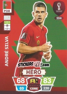 Sticker André Silva - FIFA World Cup Qatar 2022. Adrenalyn XL - Panini