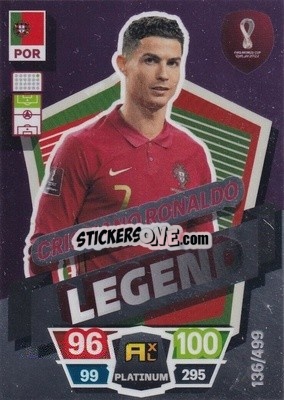 Sticker Cristiano Ronaldo (Portugal) - FIFA World Cup Qatar 2022. Adrenalyn XL - Panini