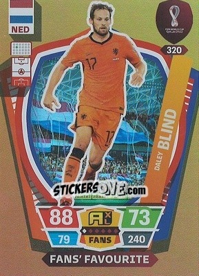 Sticker Daley Blind - FIFA World Cup Qatar 2022. Adrenalyn XL n. 320 - Panini