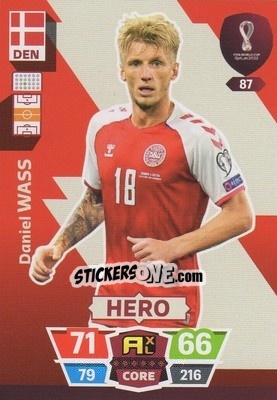 Sticker Daniel Wass - FIFA World Cup Qatar 2022. Adrenalyn XL - Panini