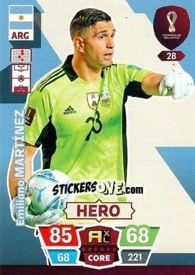 Sticker Emiliano Martínez - FIFA World Cup Qatar 2022. Adrenalyn XL n. 28 - Panini