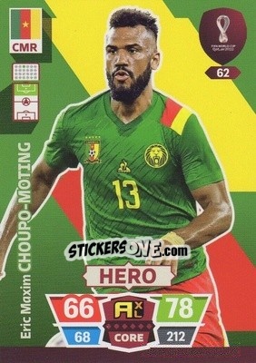 Sticker Eric Maxim Choupo-Moting - FIFA World Cup Qatar 2022. Adrenalyn XL n. 62 - Panini