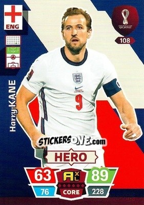 Sticker Harry Kane - FIFA World Cup Qatar 2022. Adrenalyn XL - Panini