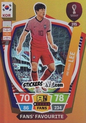 Sticker Jae-sung Lee - FIFA World Cup Qatar 2022. Adrenalyn XL n. 315 - Panini