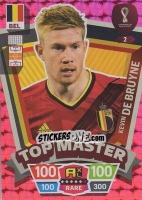 Sticker Kevin De Bruyne - FIFA World Cup Qatar 2022. Adrenalyn XL n. 2 - Panini
