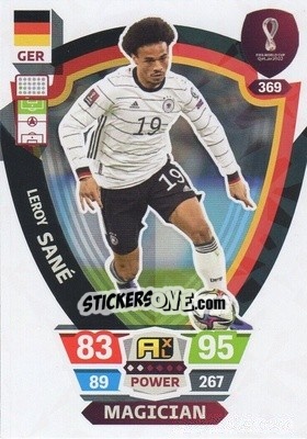 Sticker Leroy Sané - FIFA World Cup Qatar 2022. Adrenalyn XL n. 369 - Panini