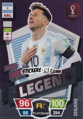 Figurina Lionel Messi (Argentina) - FIFA World Cup Qatar 2022. Adrenalyn XL - Panini