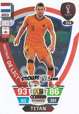 Sticker Matthijs de Ligt - FIFA World Cup Qatar 2022. Adrenalyn XL - Panini