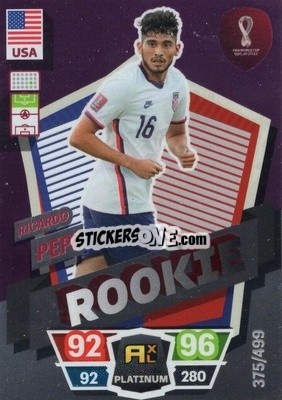 Cromo Ricardo Pepi (USA) - FIFA World Cup Qatar 2022. Adrenalyn XL - Panini