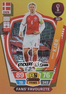 Cromo Simon Kjær - FIFA World Cup Qatar 2022. Adrenalyn XL - Panini