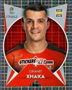 Sticker Granit Xhaka (Switzerland) - The Road to UEFA Nations League Finals 2022-2023 - Topps