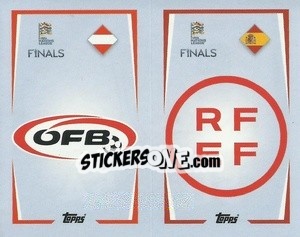 Figurina Austria / Spain - The Road to UEFA Nations League Finals 2022-2023 - Topps