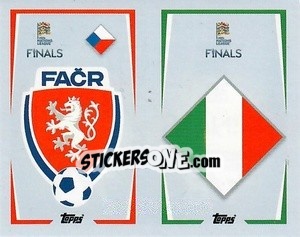 Figurina Czech Republic / Italy - The Road to UEFA Nations League Finals 2022-2023 - Topps