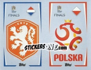 Sticker Netherlands / Poland - The Road to UEFA Nations League Finals 2022-2023 - Topps