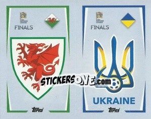 Sticker Wales / Ukraine - The Road to UEFA Nations League Finals 2022-2023 - Topps