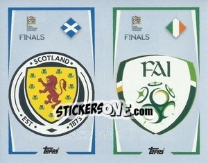 Cromo Scotland / Republic of Ireland - The Road to UEFA Nations League Finals 2022-2023 - Topps