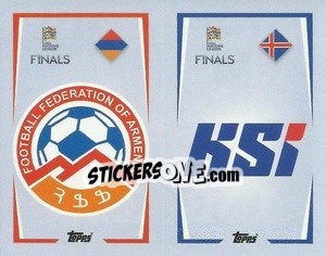 Sticker Armenia / Iceland - The Road To Uefa Nations League Finals 2022-2023 n. 13 - Topps