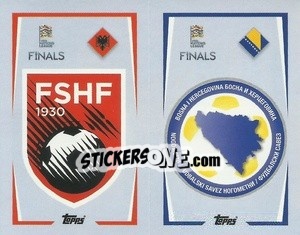 Sticker Albania / Bosnia and Herzegovina - The Road to UEFA Nations League Finals 2022-2023 - Topps
