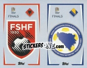 Sticker Albania / Bosnia and Herzegovina - The Road To Uefa Nations League Finals 2022-2023 n. 15 - Topps