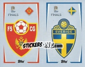 Sticker Montenegro / Sweden - The Road To Uefa Nations League Finals 2022-2023 n. 17 - Topps