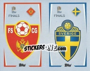 Sticker Montenegro / Sweden - The Road to UEFA Nations League Finals 2022-2023 - Topps