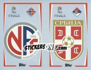 Cromo Norway / Serbia - The Road to UEFA Nations League Finals 2022-2023 - Topps