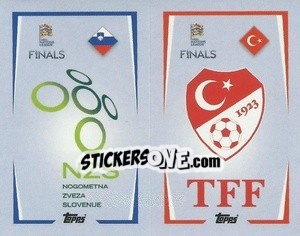 Cromo Slovenia / Turkey - The Road to UEFA Nations League Finals 2022-2023 - Topps