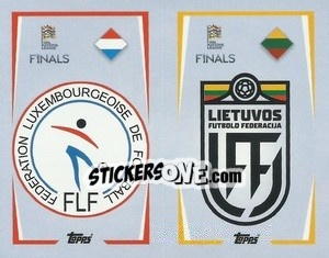 Cromo Luxembourg / Lithuania - The Road to UEFA Nations League Finals 2022-2023 - Topps