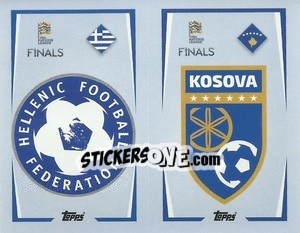 Cromo Greece / Kosovo - The Road to UEFA Nations League Finals 2022-2023 - Topps