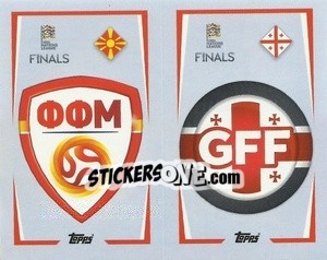 Figurina North Macedonia / Georgia - The Road to UEFA Nations League Finals 2022-2023 - Topps