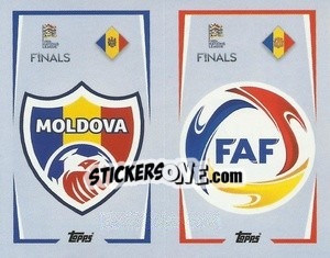 Figurina Moldova / Andorra - The Road to UEFA Nations League Finals 2022-2023 - Topps