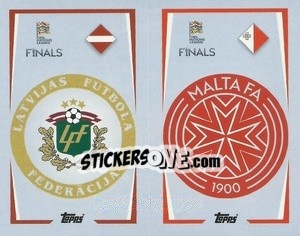 Cromo Latvia / Malta - The Road to UEFA Nations League Finals 2022-2023 - Topps