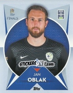 Sticker Jan Oblak (Slovenia) - The Road to UEFA Nations League Finals 2022-2023 - Topps