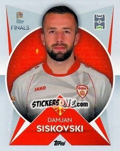 Sticker Damjan Siskovski (North Macedonia) - The Road to UEFA Nations League Finals 2022-2023 - Topps